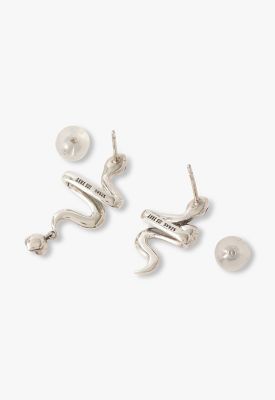 ANNA SUIコラボスヌーピー ピアス(片耳用)ホワイト ANNA SUI（アナスイ